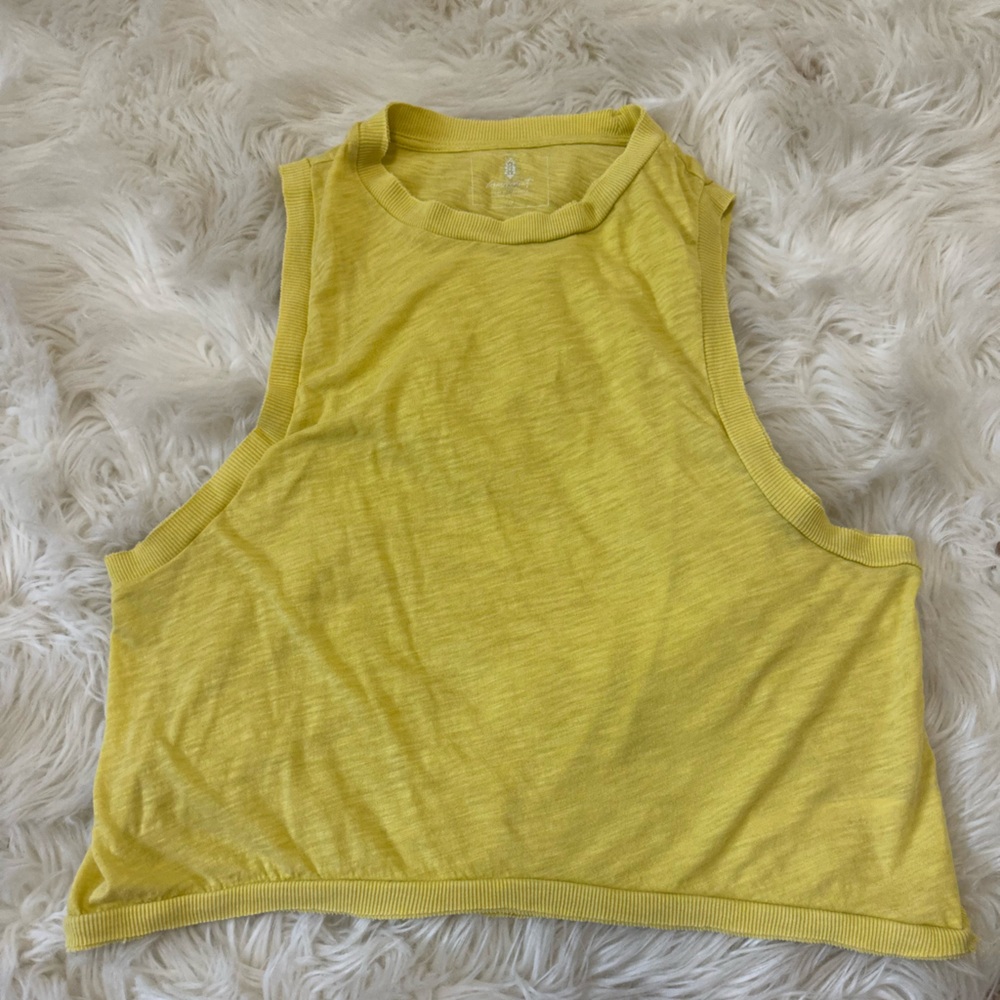 FP Movement by Free People Yellow Crop Top